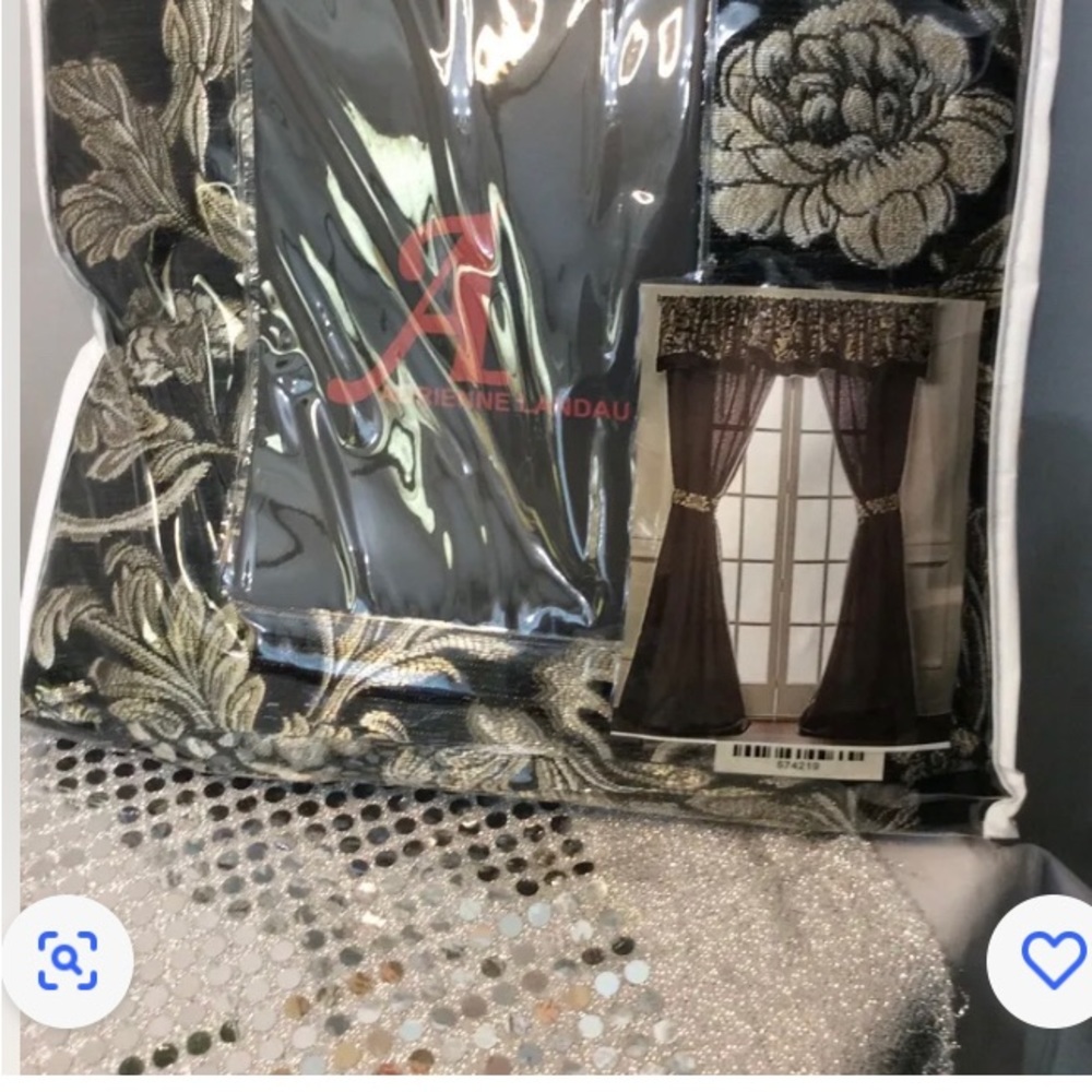 Adrienne Landau drapery curtain set 4 piece